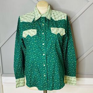 🚨Final Sale New Western Envy‎ Cowgirl Button Up Shirt Women’s Size XL